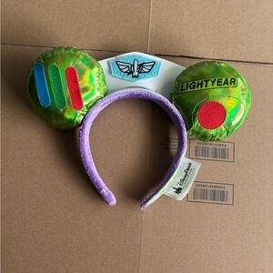 Disney Parks Buzz Lightyear Mickey Ears Headband To Infinity & Beyond Toy Story